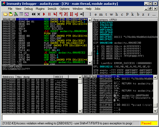 Following our Audacity Egg-hunt | Metasploit Unleashed