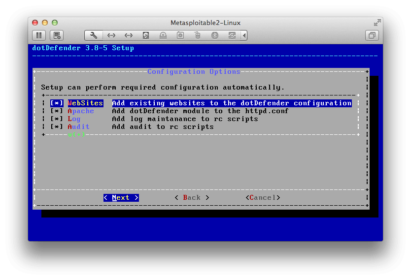 Metasploitable Configuration Options | Metasploit Unleashed