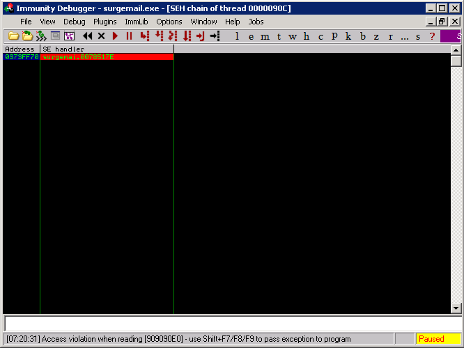 Testing our Exploit, Setting a Breakpoint | Metasploit Unleashed