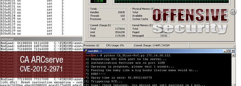 CA ARCserve – CVE-2012-2971